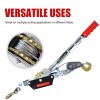 4 Ton Manual Wire Rope Puller with 2 Hooks Heavy-Duty