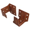 ZZLZX 4PCS Blinds Installation Support Frame, Brown Wooden Window Blinds