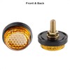 evermotor Universal M5 Motorcycle Bicycle Mini Number Plate Reflector Amber