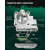 Throttle body Assembly,SCITOO compatible for Honda for Accord LX EX