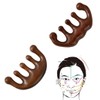 Scalp wood gua sha inner core solid wood forearm meridian acupressure comb / 두피 나무 우드 괄사 속살 원목 팔뚝 경락 지압 빗