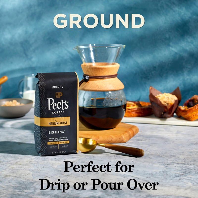 Peet's Coffee, Dark Roast Ground Coffee - Decaf Major Dickason's