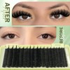 Volume Lash Clusters, 80D/100D Thick Eyelash Clusters 8–18mm D Curl,