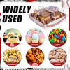 Tioncy 50 Pack Baseball Charcuterie Boxes with Clear Lids and