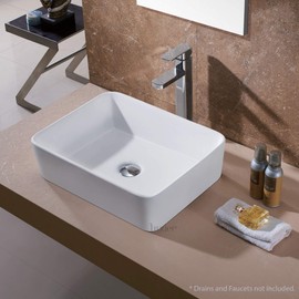 Luxier CS-013 Bathroom Porcelain Ceramic Vessel Vanity Sink Art Basin