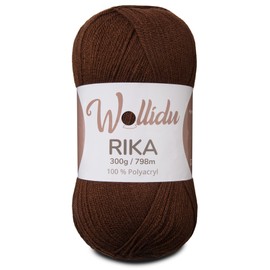 Wollidu Rika Yarn for Crochet and Knitting, 300 g / 798 m, Knitting Yarn, 100% Polyacrylic, Crochet Yarn, White