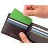 Miragro eami101 Smart Wallet (Bill Compartment), Black / Interior: Black