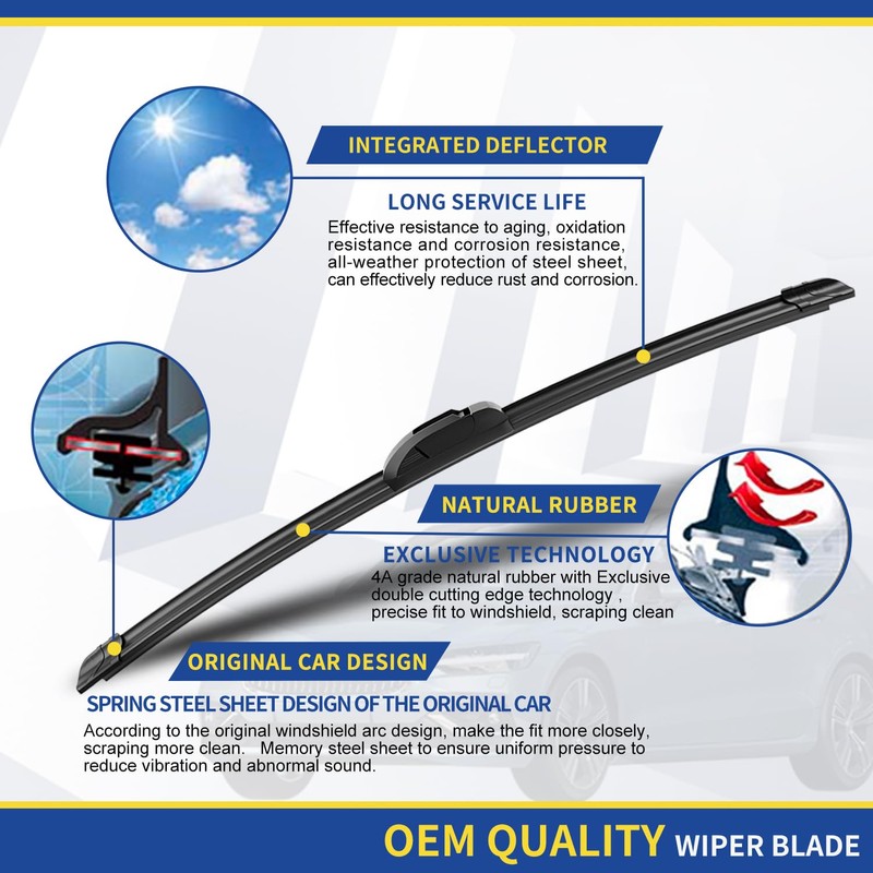 3 wipers Replacement for 2009 2010 2011 2012 2013 2014