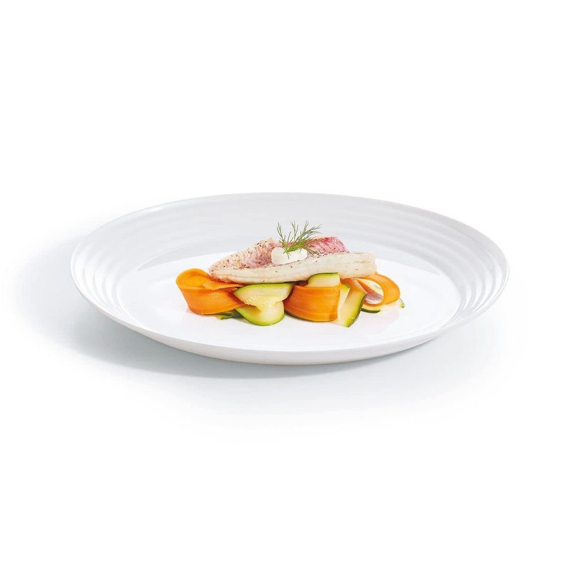 LUMINARC Harena Oval Platter 33cm White - 1 piece