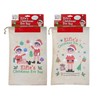1 x Child Christmas Eve Bag Box Elf Elves Drawstring