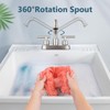 Aolemi Utility Sink Faucet 4 Inch Centerset, Laundry Sink Faucets