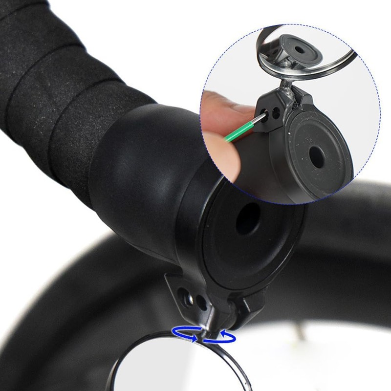 Espejo Retrovisor 360° para Manubrio de Bicicleta 28-32 mm –