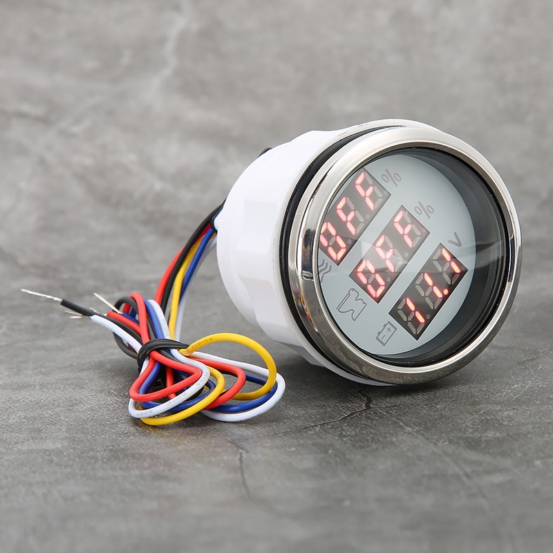 52MM/2in 3‑In‑1 Water Level Meter Sewage Gauge Voltage Instrument 0‑190Ω
