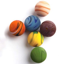 Big GameToys~6 Sandstorm 16mm Matte Finish Handmade Art Glass Marbles Ball Swirl