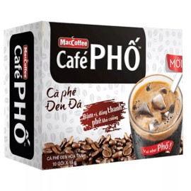 MacCoffee 10 Packs MacCoffee Café Phố Vietnamese Instant 3in1 Iced Milk Black Coffee - Ice Black Coffee (160g)