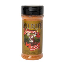 Wildlife Seasonings Deer Chili – Bold Chili Powder Blend for Wild Game, Beef & Tex-Mex Dishes | Perfect Meat Seasoning with Smoky, Spicy Flavor | 4.5 oz Jar