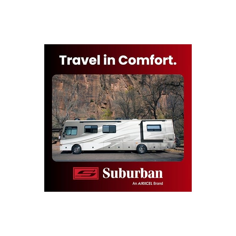 Suburban 12ft Quick Connect RV Propane Hose; 12’ x ­1/4”