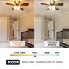 KLY Ceiling Fan Light Bulb E12, 4000K Natural Daylight Candelabra