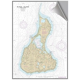 Block Island, RI Decorative Nautical Charts