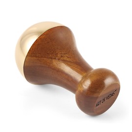 Art of Vedas Mini Kansa Wand - Ayurvedisches Massagewerkzeug mit Teakholzgriff, Ideal für Augenpflege-Massage, Tragbar und Einfach zu Verwenden, Traditionelles Ayurveda Schönheitsinstrument