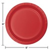 Creative Converting 96-Count Paper Dinner Plates, Classic Red