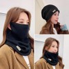 OULIGET Multifunctional Add Fluff Warmer Neck Gaiter,3-in-1 Windproof Integrated Scarf