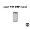 Fifty (50) 8-32 Nickel Plated Acorn Hex Cap Nuts (BCP239)