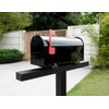 yskjyxgs Adjustable Mailbox Bracket,Carbon Steel,Adjustable Design(fits mailboxes with 5-1/4" to