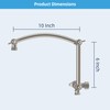 Hibbent All Metal Upgraded 16 Inch Shower Head Extension Arm