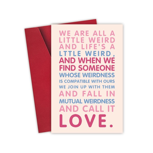 FSSDAS Funny Valentines Day Greeting Card for Husband Wife with