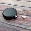 5oz Round Shaped Portable Hip Flask, Classic Black Painting 304