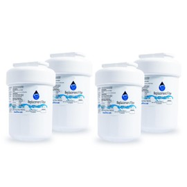 4-Pack Replacement for General Electric GSCS3KGYAFSS Refrigerator Water Filter - Compatible with General Electric MWF, MWFP Fridge Water Filter Cartridge