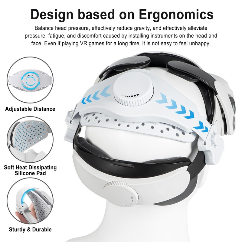 Headband for Meta Quest 3/2/Pro, Comfort VR Headset Elite Band