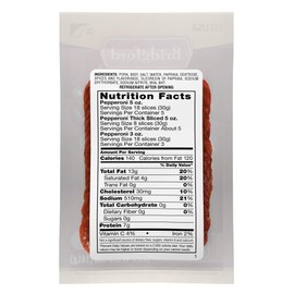 Bridgford Thick Sliced Pepperoni 5 oz Pack of 3 - Thick Pepperoni Slices for Pizza and Sandwiches - Zero-Carb Thick Sliced Pepperoni for Keto Diets - Ready-to-Eat Snacks for On-the-Go Snacking