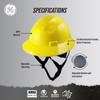 GE Yellow Full Brim Hard HAT Non-Vented