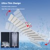 NearMoon Rain Shower Head, High Flow Stainless Steel Square Rainfall