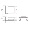 Masaru Industries MFMB22 Metal F Mold Accessories Bushing White B