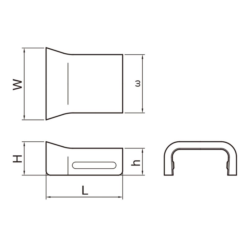 Masaru Industries MFMB22 Metal F Mold Accessories Bushing White B