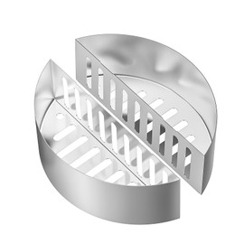 Skyflame 2 PCS Stainless Steel Charcoal Basket Holder, 2-in-1 BBQ Grilling Accessories Compatible with Weber/Napoleon 22" / 26" Kettle Grill