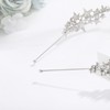 Urieo Star Rhinestone Crown Headband Crystal Stars Head Band Bridal