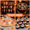 VvLons Skull Chocolate Molds, Set of 4 Halloween Skull Head