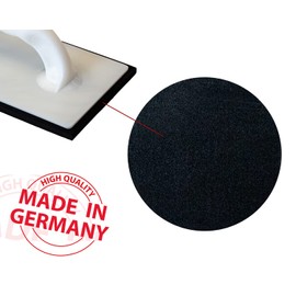 Kronen Hansa 3 x Reibfix Grout Board with Cellulose Rubber Covering Black for Tilers and Bricklayers (Grout Board, Float Board, Made in Germany, Thickness 10 mm, 140 mm x 280 mm)