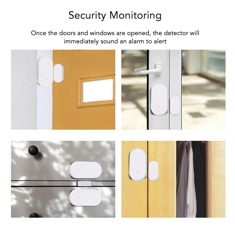 Wireless Door Sensor Window Open Closed Detectors Fast Response High