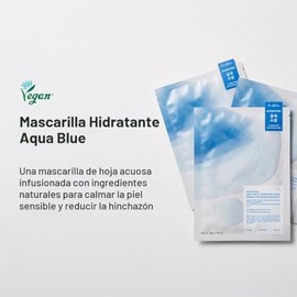 Dr.Althea Aqua Blue Hydration Mask | Reduce Facial Puffiness with Tannins | Sheet Mask for Long-Lasting Hydration | Vegan Korean Skincare (Pack of 4)