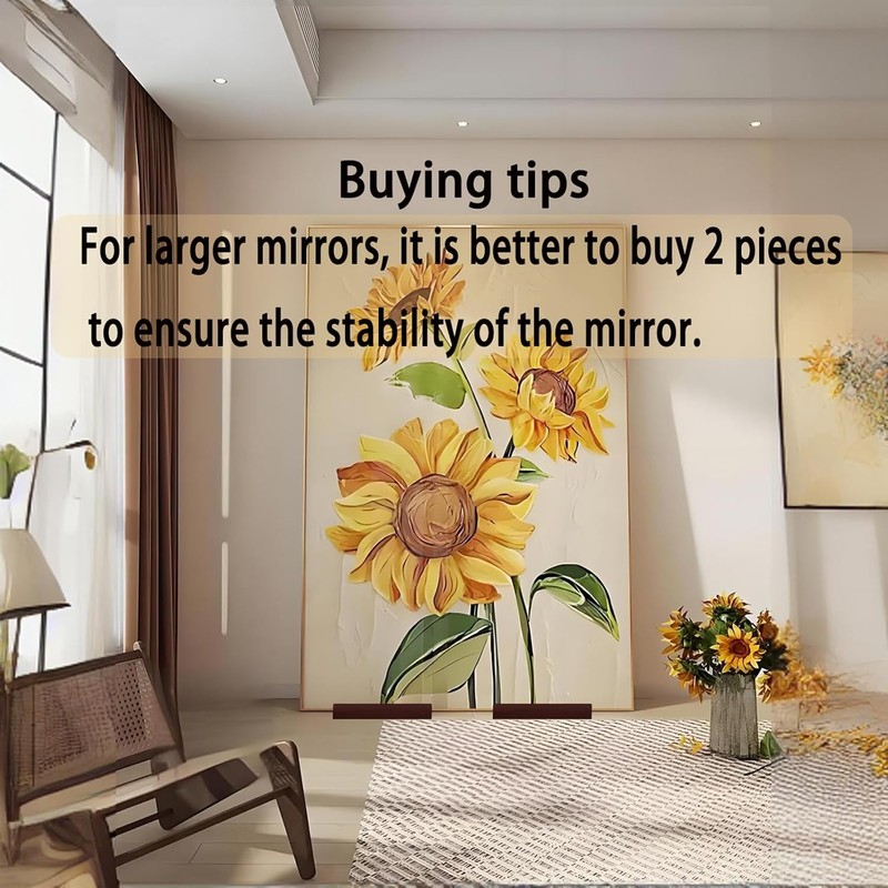 DSMKJT Solid Wood Large Floor Mirror Stand for Full Length