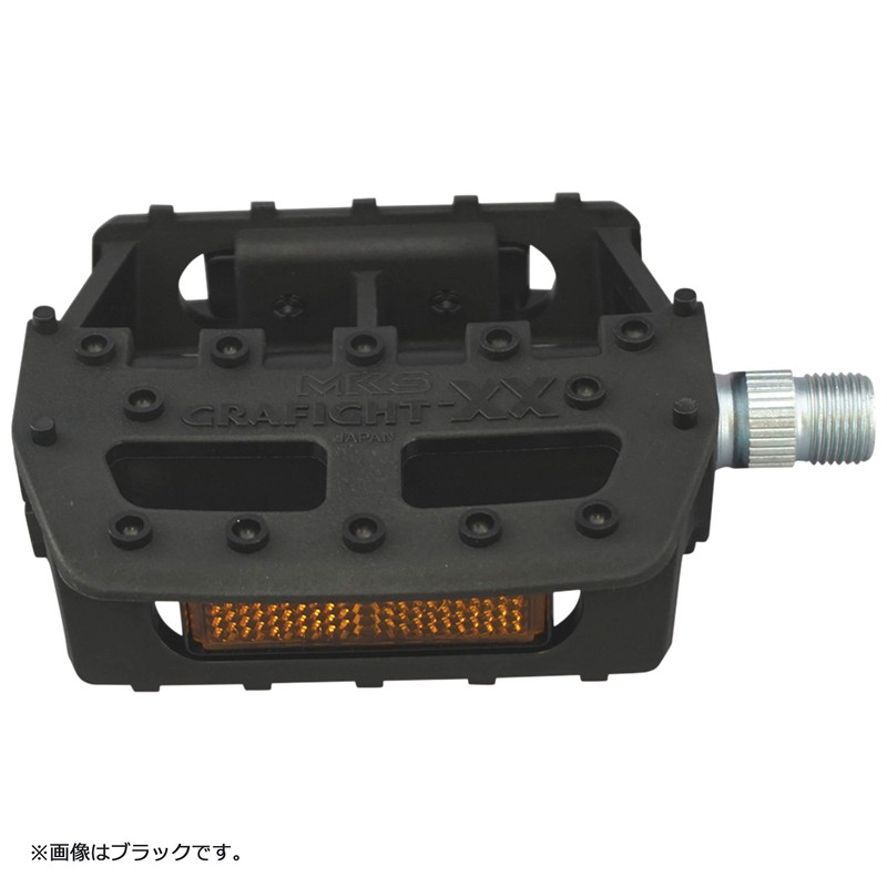 MKS (Mikashima Manufacturing) GRAFIGHT-XX Bicycle Pedal (Graphite-XX), 9/16-Inch Core, White