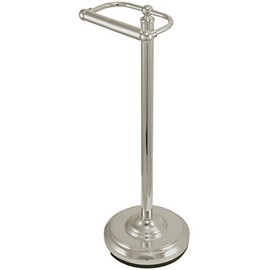Kingston Brass CC2008 Brass Freestanding Toilet Paper Holder in Satin Nickel