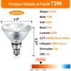 Jaenmsa Halogen PAR38 Flood Light Bulbs 72W 120V, Dimmable Par38