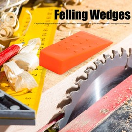 2Pcs Spiked Felling Wedges for Tree Cutting, Portable Plastic Felled Spiked Wedges Wood Splitting Wedges Chainsaw Accessories Logging Tools for Forestry and Logging 5.6X2.8X1.0In