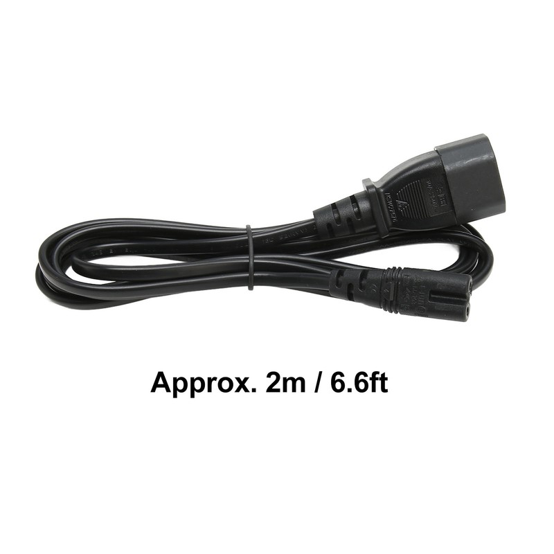 IEC320 C14 to C7 Cord Male to Female Power Adapter